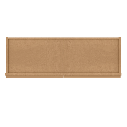 Frosted Glass Door Wall Kitchen Cabinet WMD3630 Shaker Toffee 36 in. width 30 in. height 12 in. depth - Kitchen Cabinets