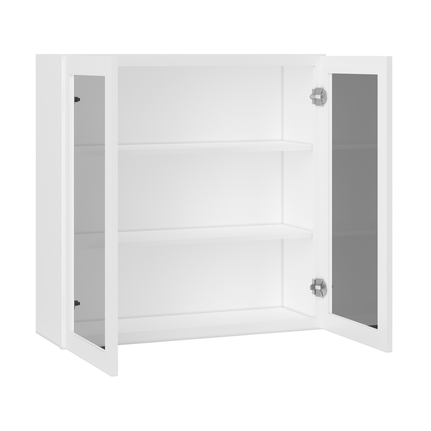 Frosted Glass Door Wall Kitchen Cabinet WMD3636 Alpina White LessCare 36 in. width 36 in. height 12 in. depth - Kitchen