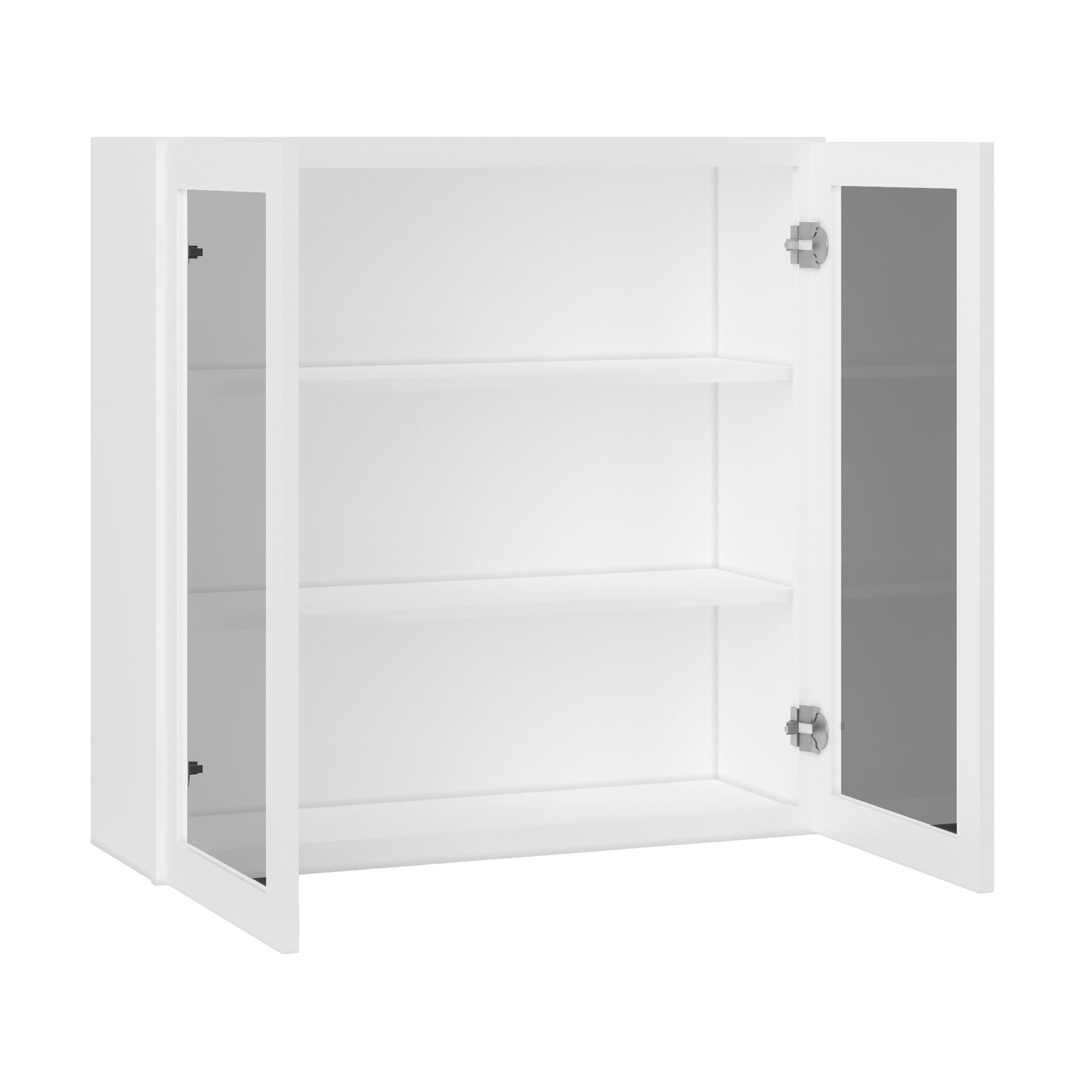 Frosted Glass Door Wall Kitchen Cabinet WMD3636 Alpina White LessCare 36 in. width 36 in. height 12 in. depth - Kitchen