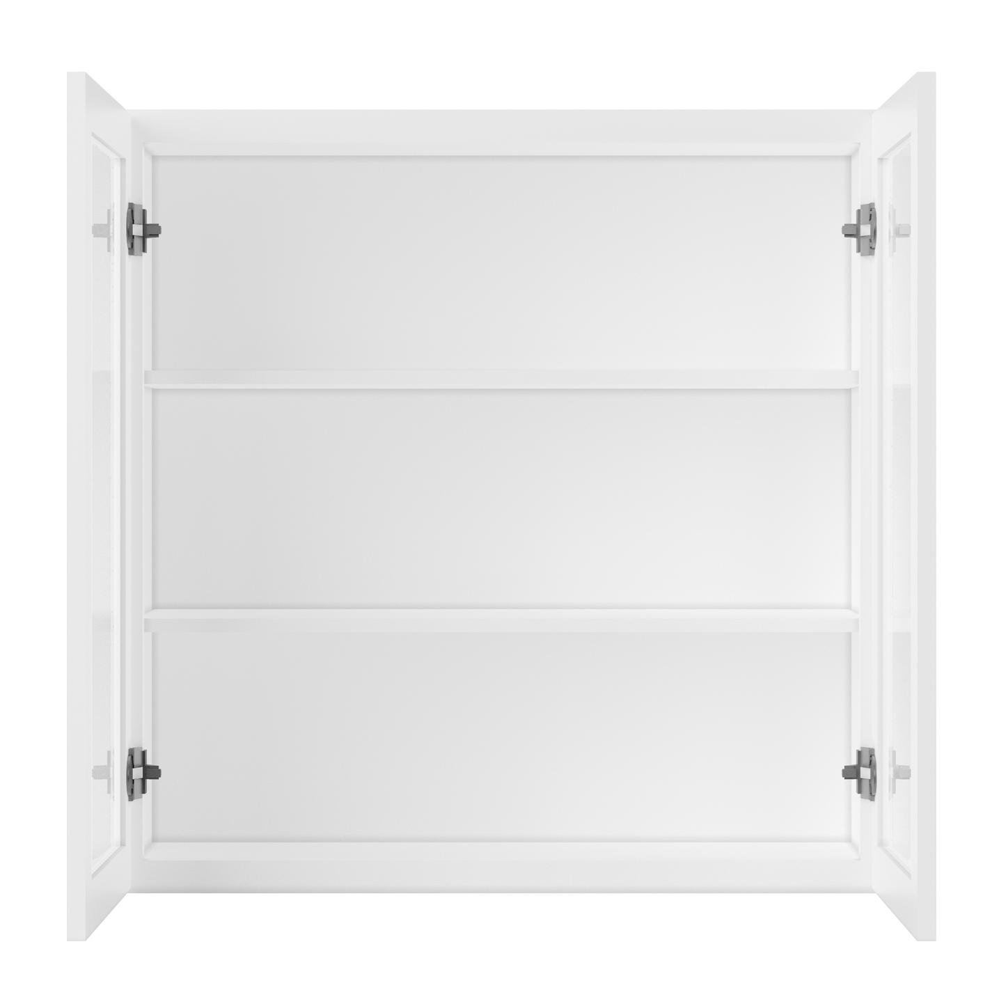 Frosted Glass Door Wall Kitchen Cabinet WMD3636 Alpina White LessCare 36 in. width 36 in. height 12 in. depth - Kitchen