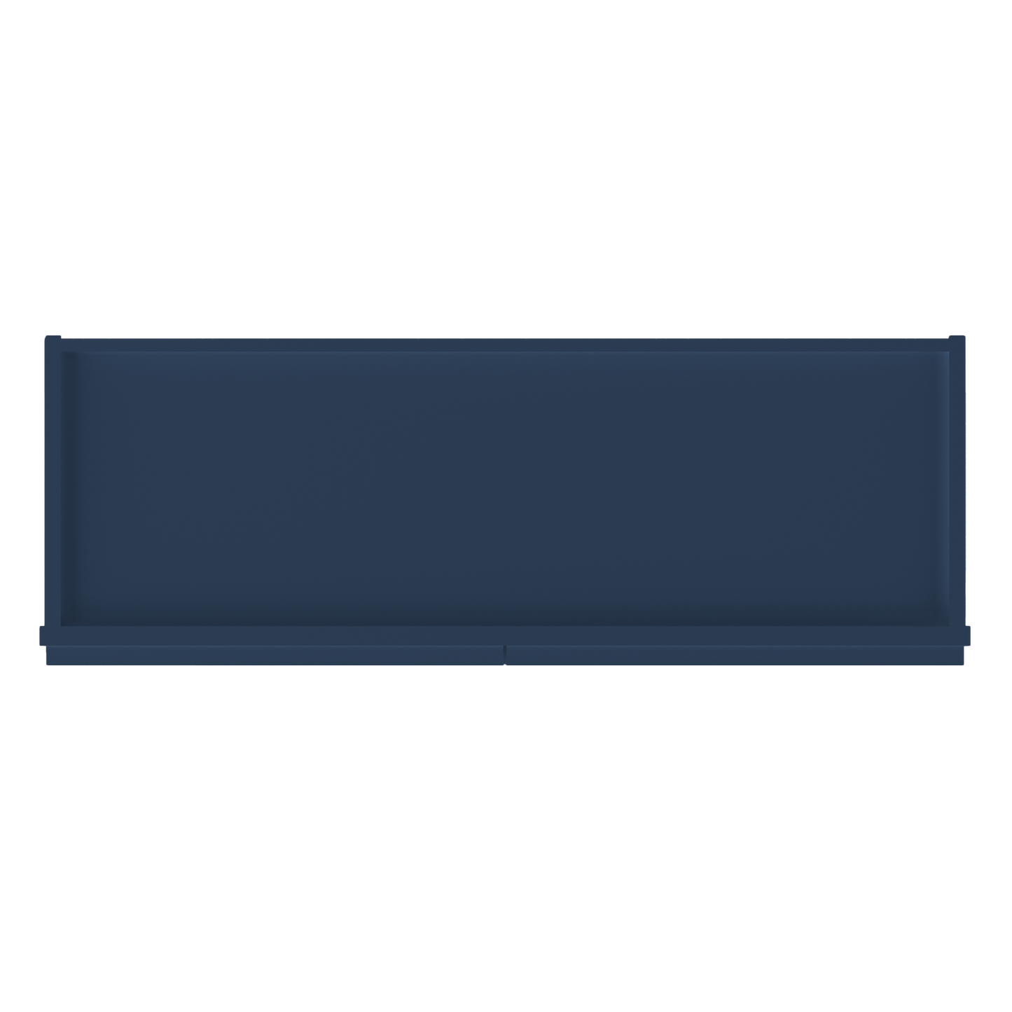 Frosted Glass Door Wall Kitchen Cabinet WMD3636 Danbury Blue LessCare 36 in. width 36 in. height 12 in. depth - Kitchen