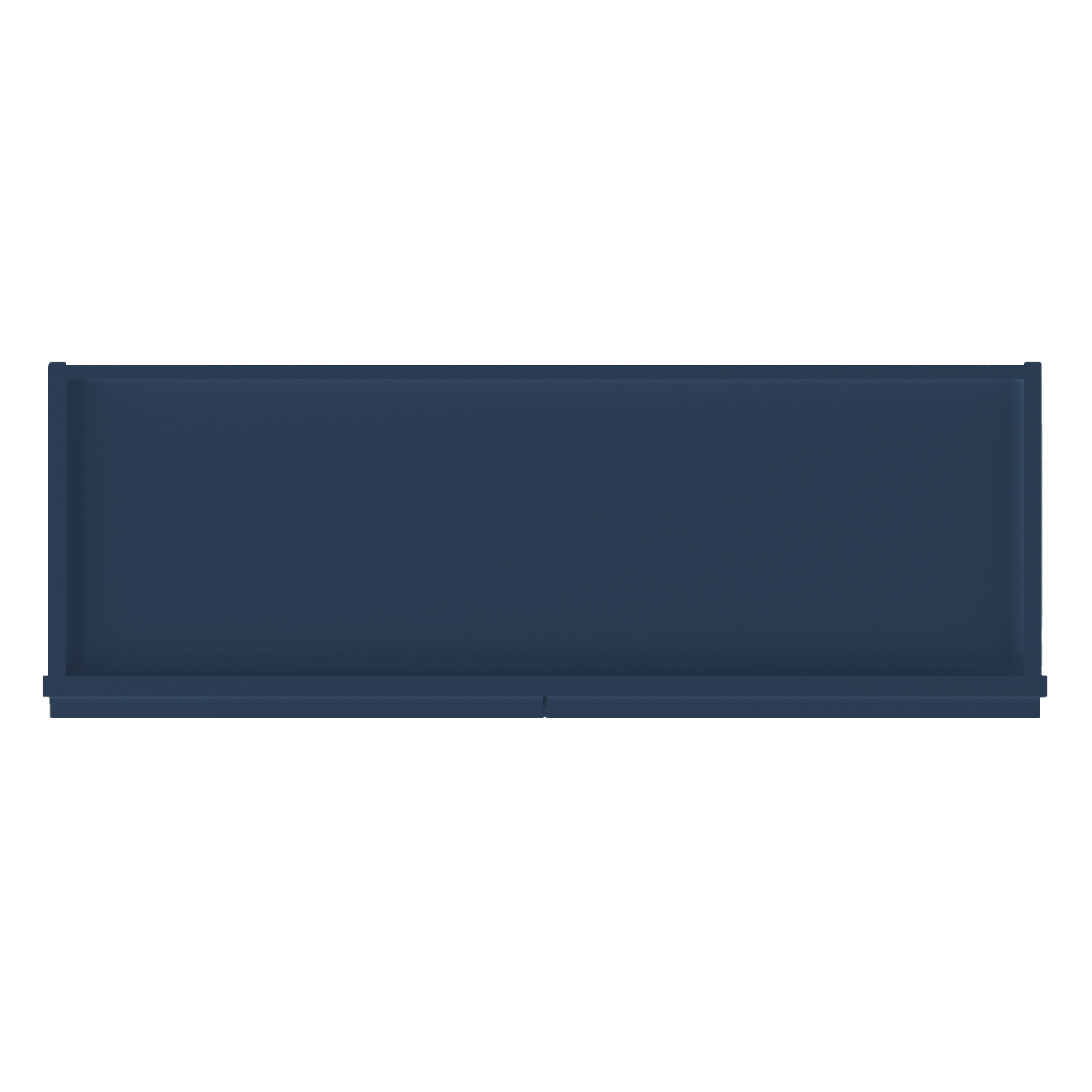 Frosted Glass Door Wall Kitchen Cabinet WMD3636 Danbury Blue LessCare 36 in. width 36 in. height 12 in. depth - Kitchen