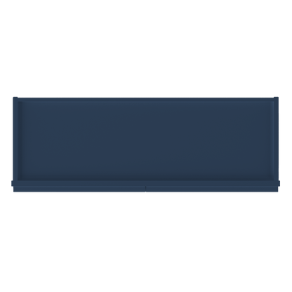 Frosted Glass Door Wall Kitchen Cabinet WMD3636 Danbury Blue LessCare 36 in. width 36 in. height 12 in. depth - Kitchen