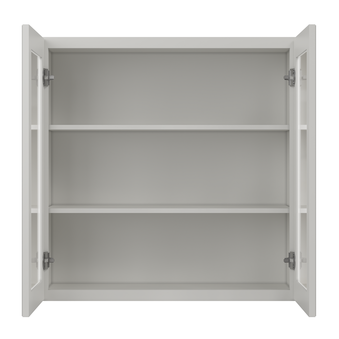 Frosted Glass Door Wall Kitchen Cabinet WMD3636 Milan Pearl 36 in. width 36 in. height 12 in. depth - Kitchen Cabinets