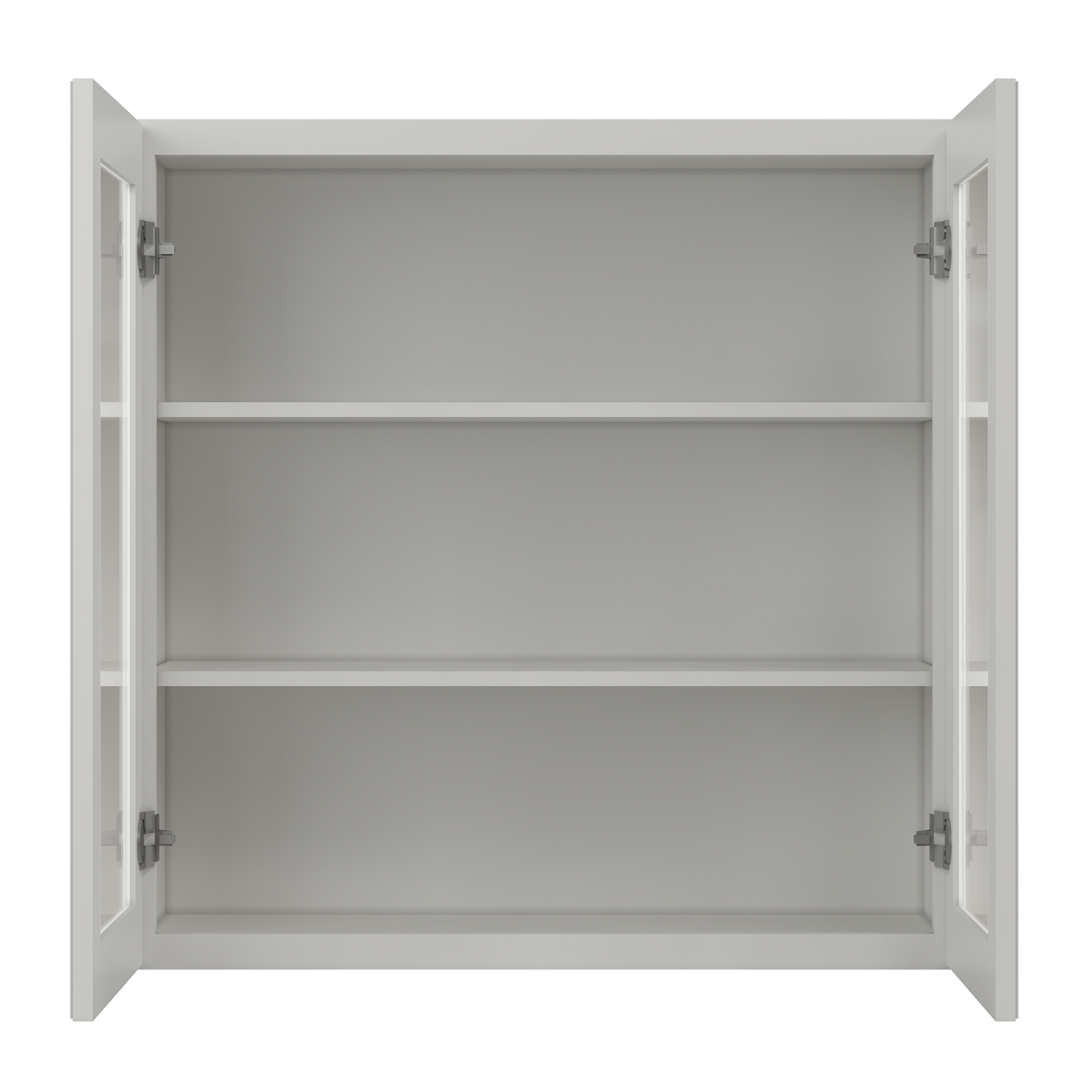 Frosted Glass Door Wall Kitchen Cabinet WMD3636 Milan Pearl 36 in. width 36 in. height 12 in. depth - Kitchen Cabinets