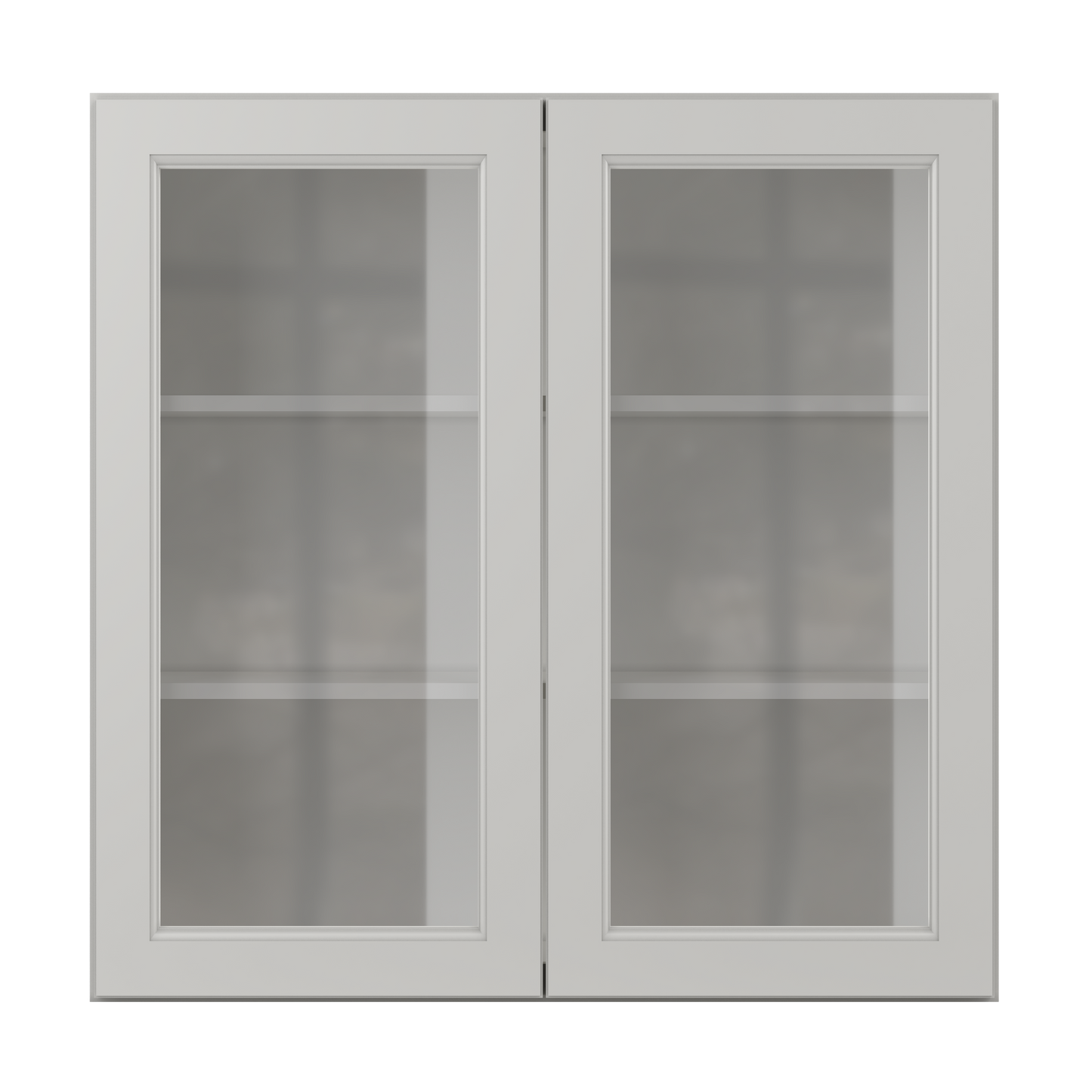 Frosted Glass Door Wall Kitchen Cabinet WMD3636 Milan Pearl 36 in. width 36 in. height 12 in. depth - Kitchen Cabinets