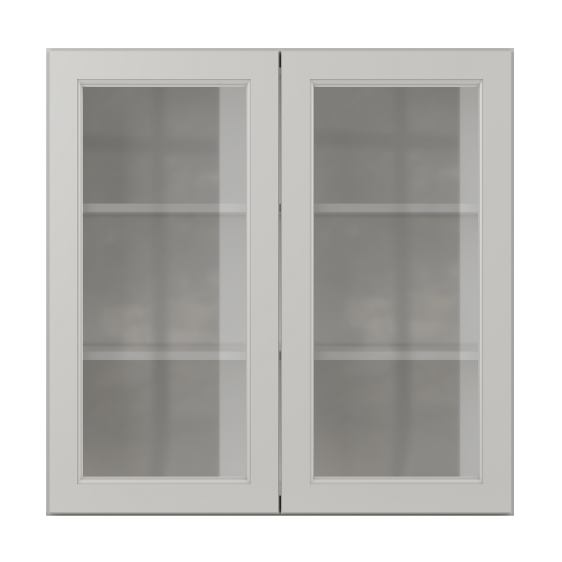 Frosted Glass Door Wall Kitchen Cabinet WMD3636 Milan Pearl 36 in. width 36 in. height 12 in. depth - Kitchen Cabinets