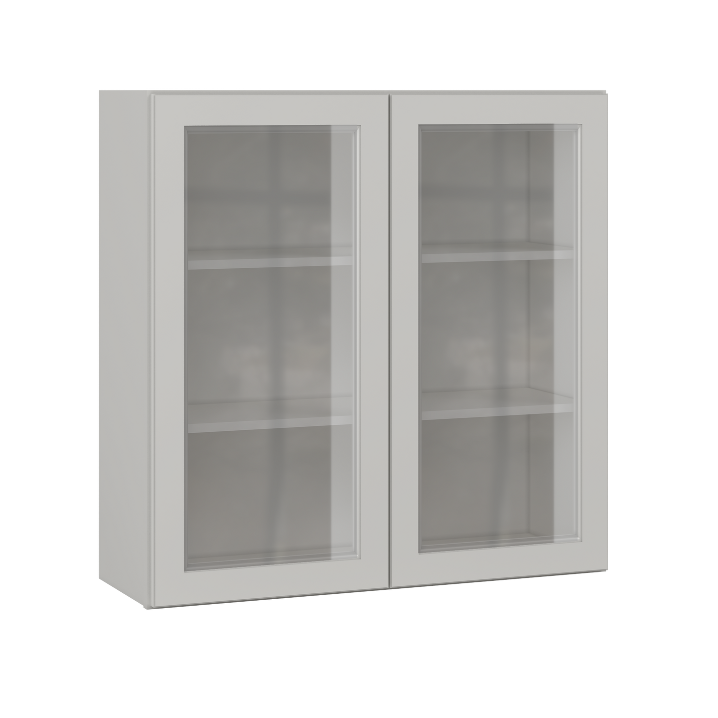Frosted Glass Door Wall Kitchen Cabinet WMD3636 Milan Pearl 36 in. width 36 in. height 12 in. depth - Kitchen Cabinets