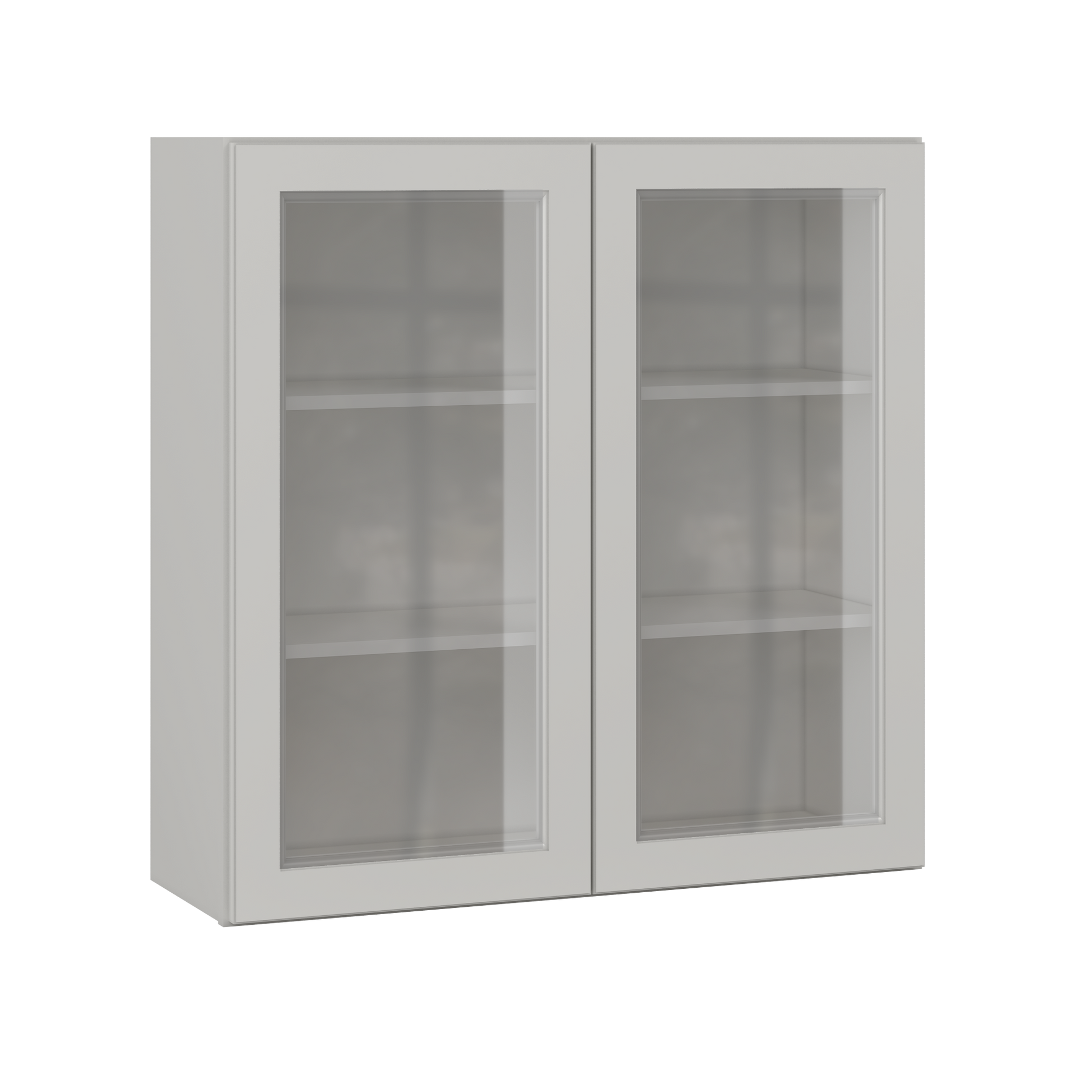 Frosted Glass Door Wall Kitchen Cabinet WMD3636 Milan Pearl 36 in. width 36 in. height 12 in. depth - Kitchen Cabinets