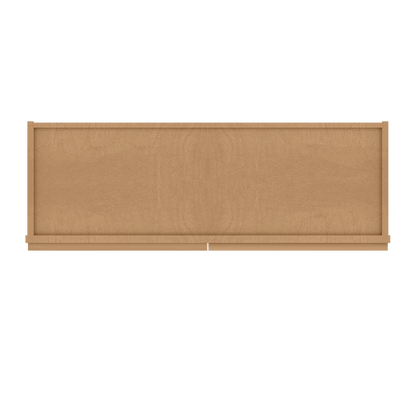 Frosted Glass Door Wall Kitchen Cabinet WMD3636 Shaker Toffee 36 in. width 36 in. height 12 in. depth - Kitchen Cabinets