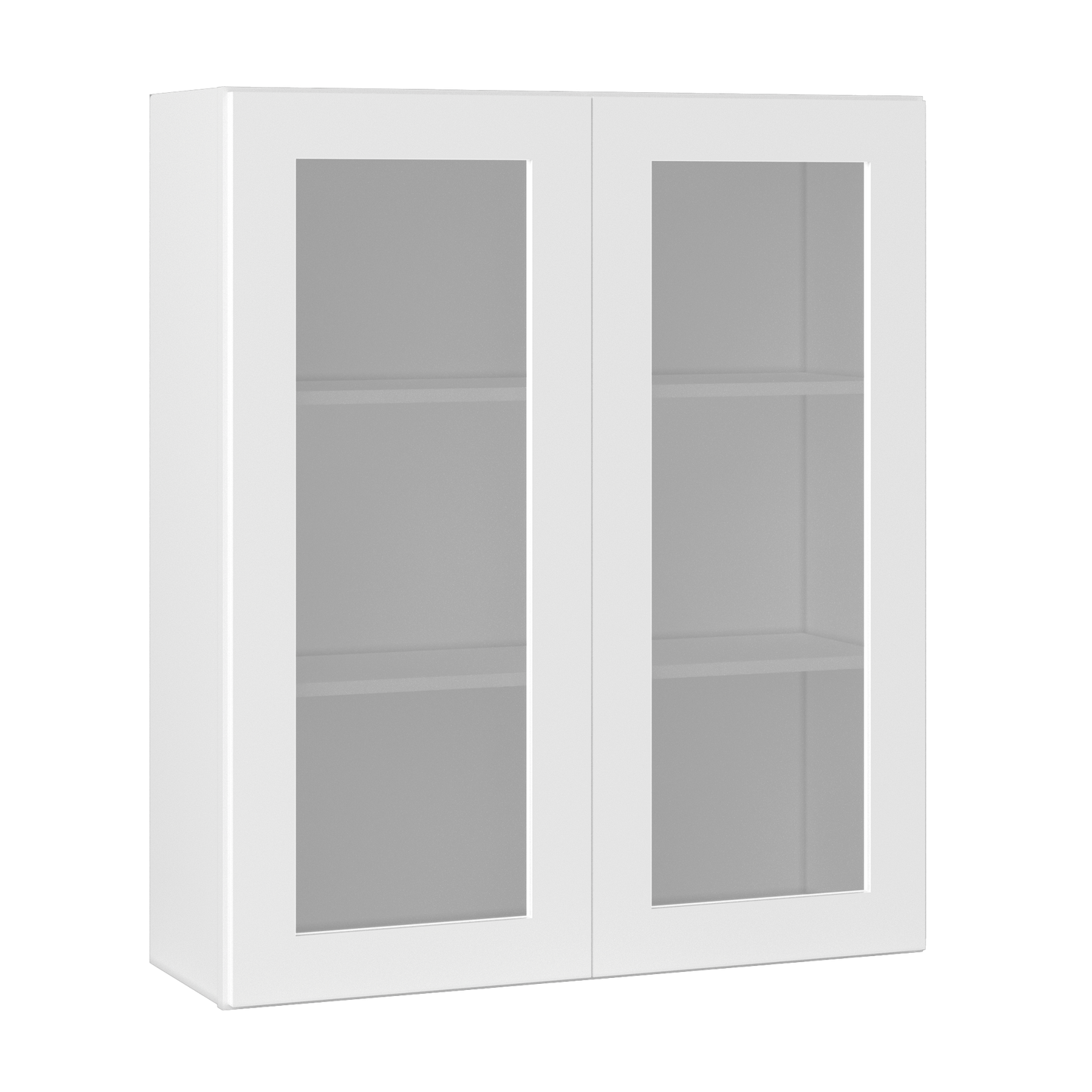 Frosted Glass Door Wall Kitchen Cabinet WMD3642 Alpina White LessCare 36 in. width 42 in. height 12 in. depth - Kitchen