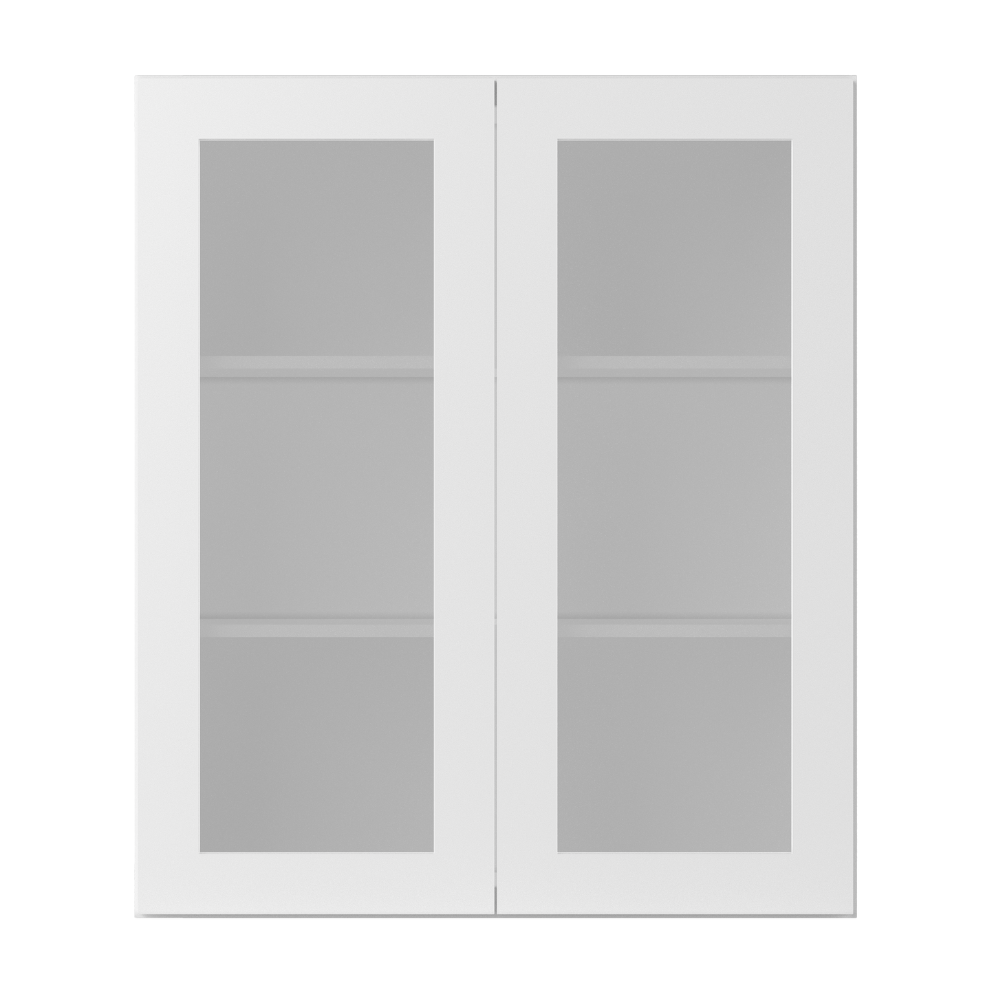 Frosted Glass Door Wall Kitchen Cabinet WMD3642 Alpina White LessCare 36 in. width 42 in. height 12 in. depth - Kitchen