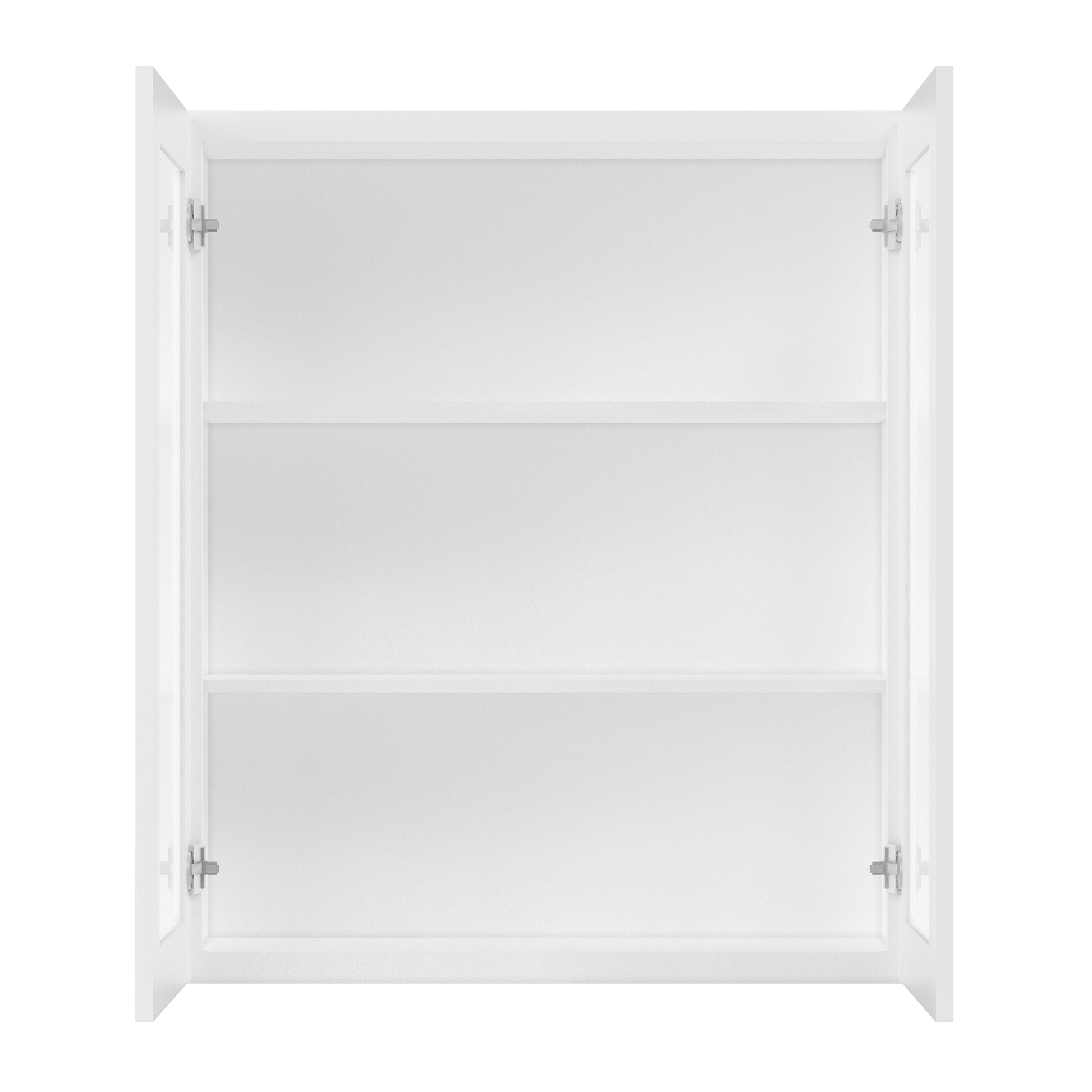 Frosted Glass Door Wall Kitchen Cabinet WMD3642 Alpina White LessCare 36 in. width 42 in. height 12 in. depth - Kitchen