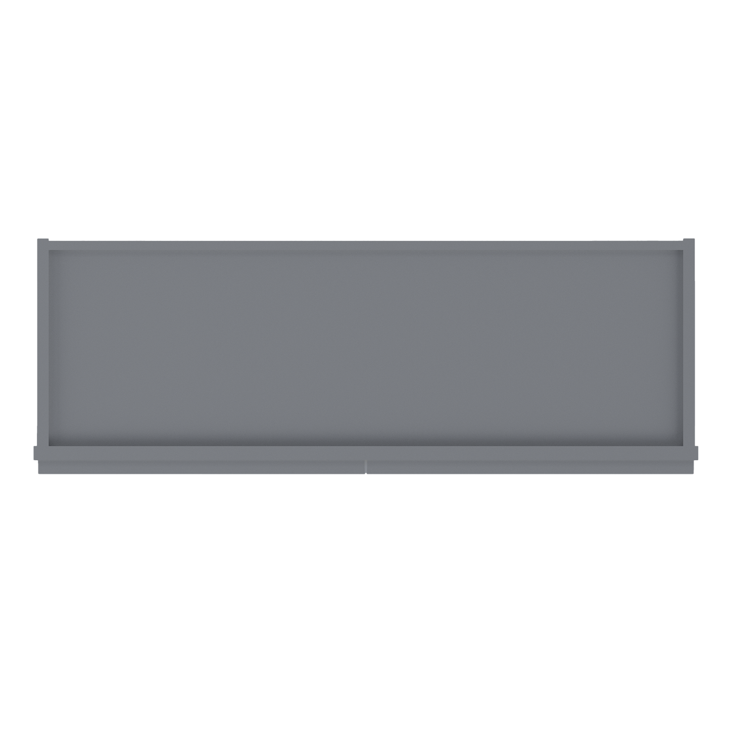 Frosted Glass Door Wall Kitchen Cabinet WMD3642 Colonial Gray LessCare 36 in. width 42 in. height 12 in. depth