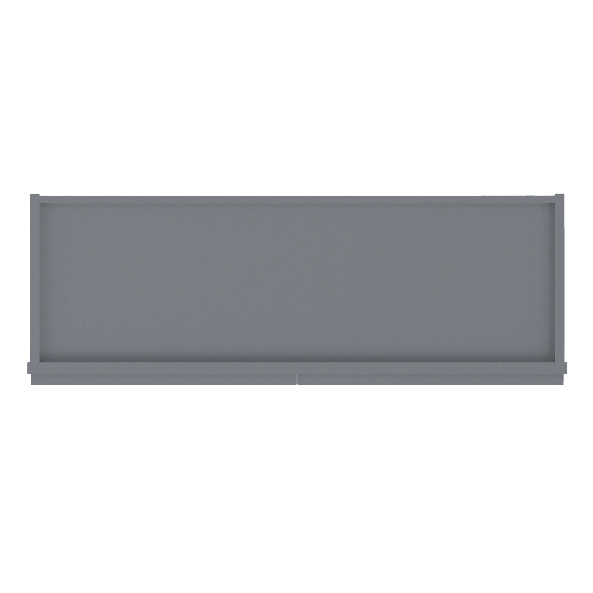 Frosted Glass Door Wall Kitchen Cabinet WMD3642 Colonial Gray LessCare 36 in. width 42 in. height 12 in. depth