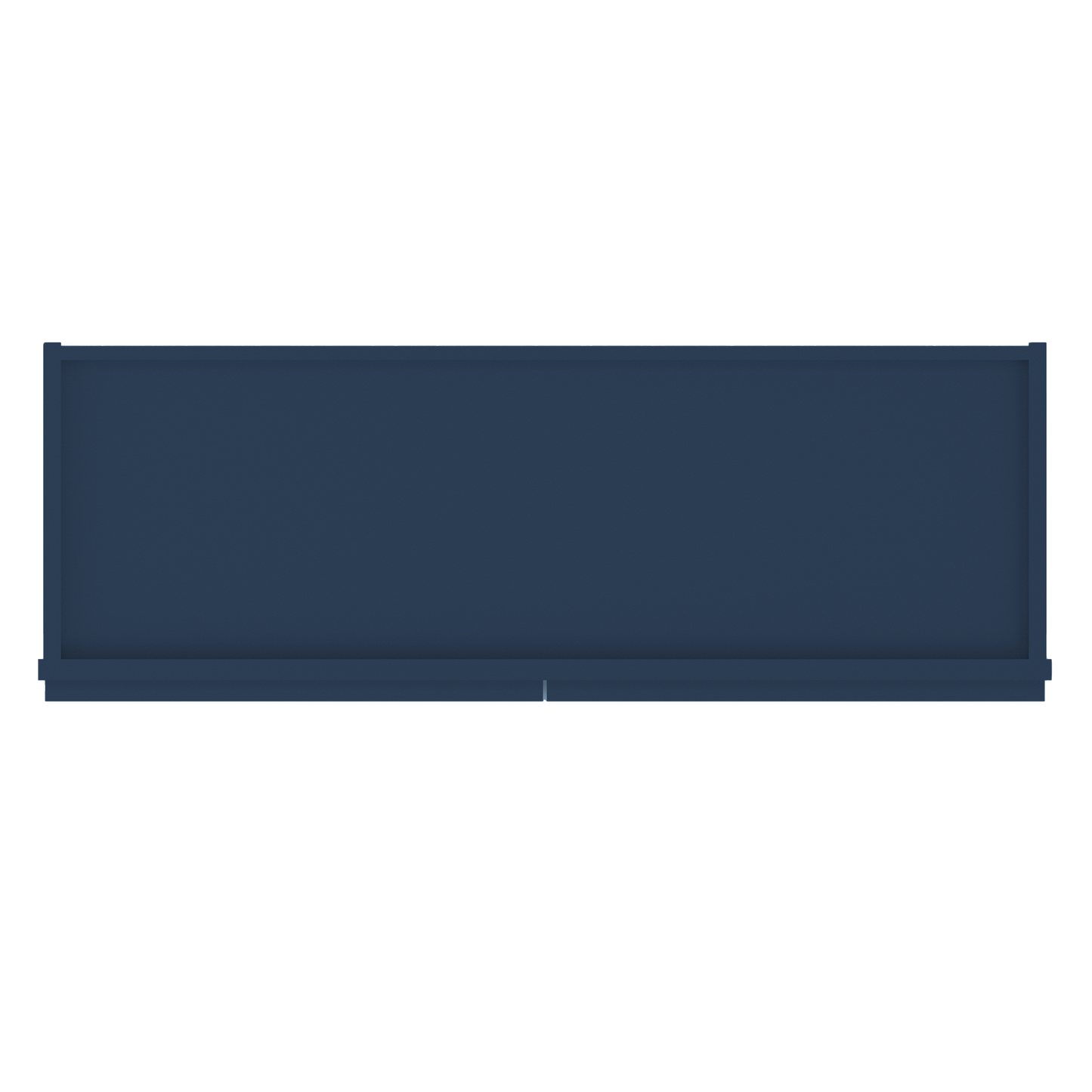 Frosted Glass Door Wall Kitchen Cabinet WMD3642 Danbury Blue LessCare 36 in. width 42 in. height 12 in. depth - Kitchen