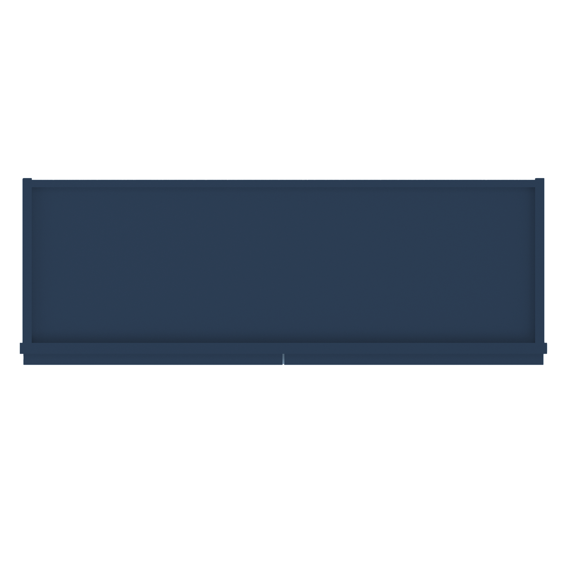 Frosted Glass Door Wall Kitchen Cabinet WMD3642 Danbury Blue LessCare 36 in. width 42 in. height 12 in. depth - Kitchen
