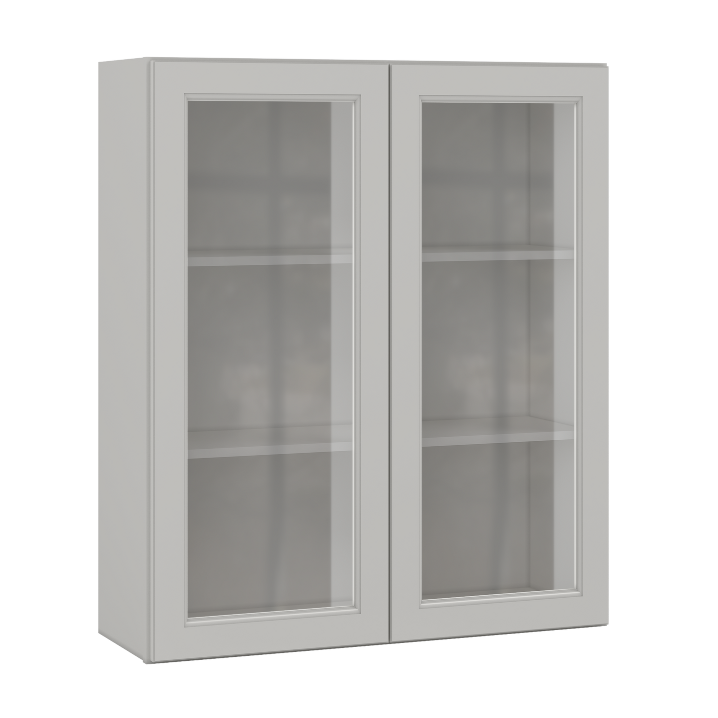 Frosted Glass Door Wall Kitchen Cabinet WMD3642 Milan Pearl 36 in. width 42 in. height 12 in. depth - Kitchen Cabinets