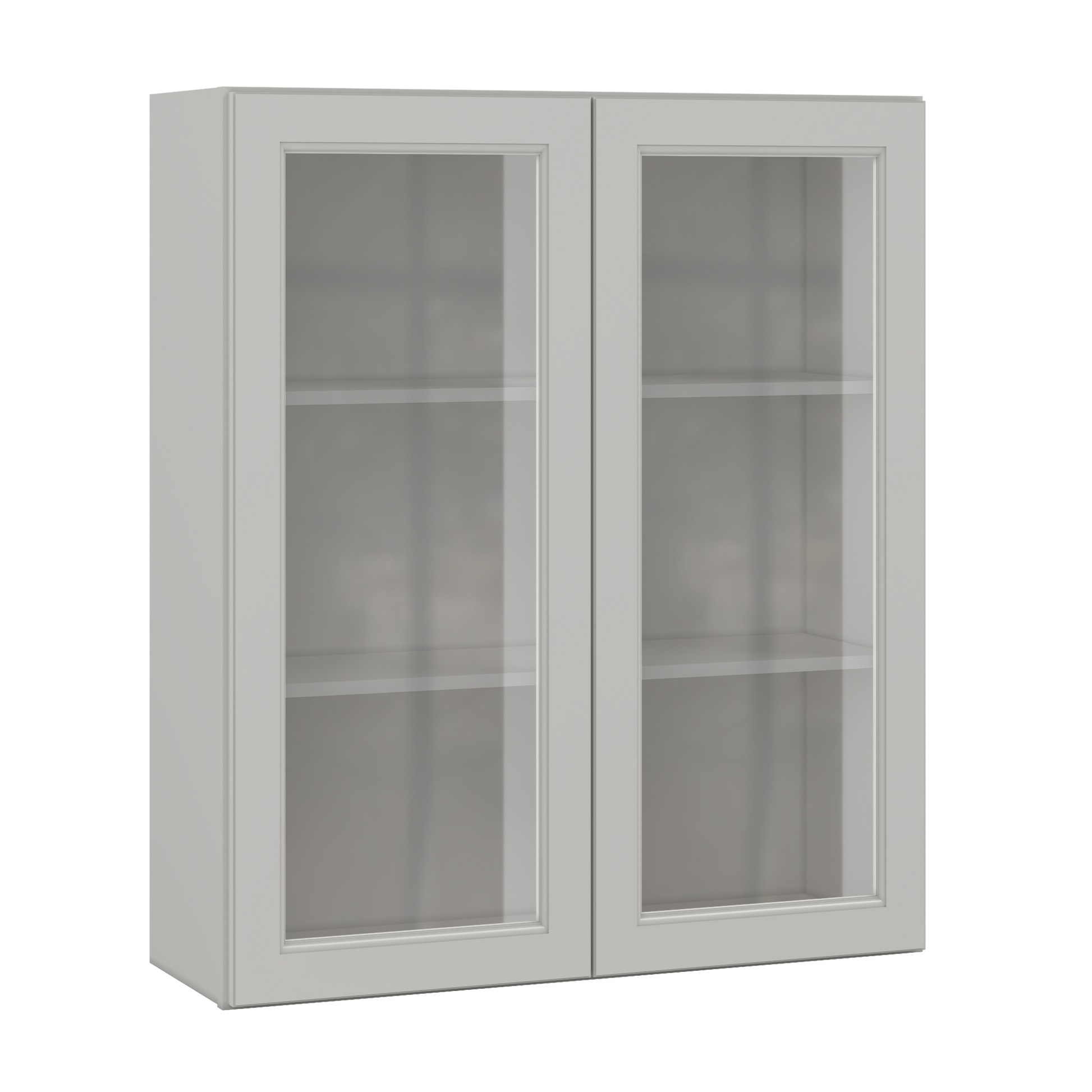 Frosted Glass Door Wall Kitchen Cabinet WMD3642 Milan Pearl 36 in. width 42 in. height 12 in. depth - Kitchen Cabinets