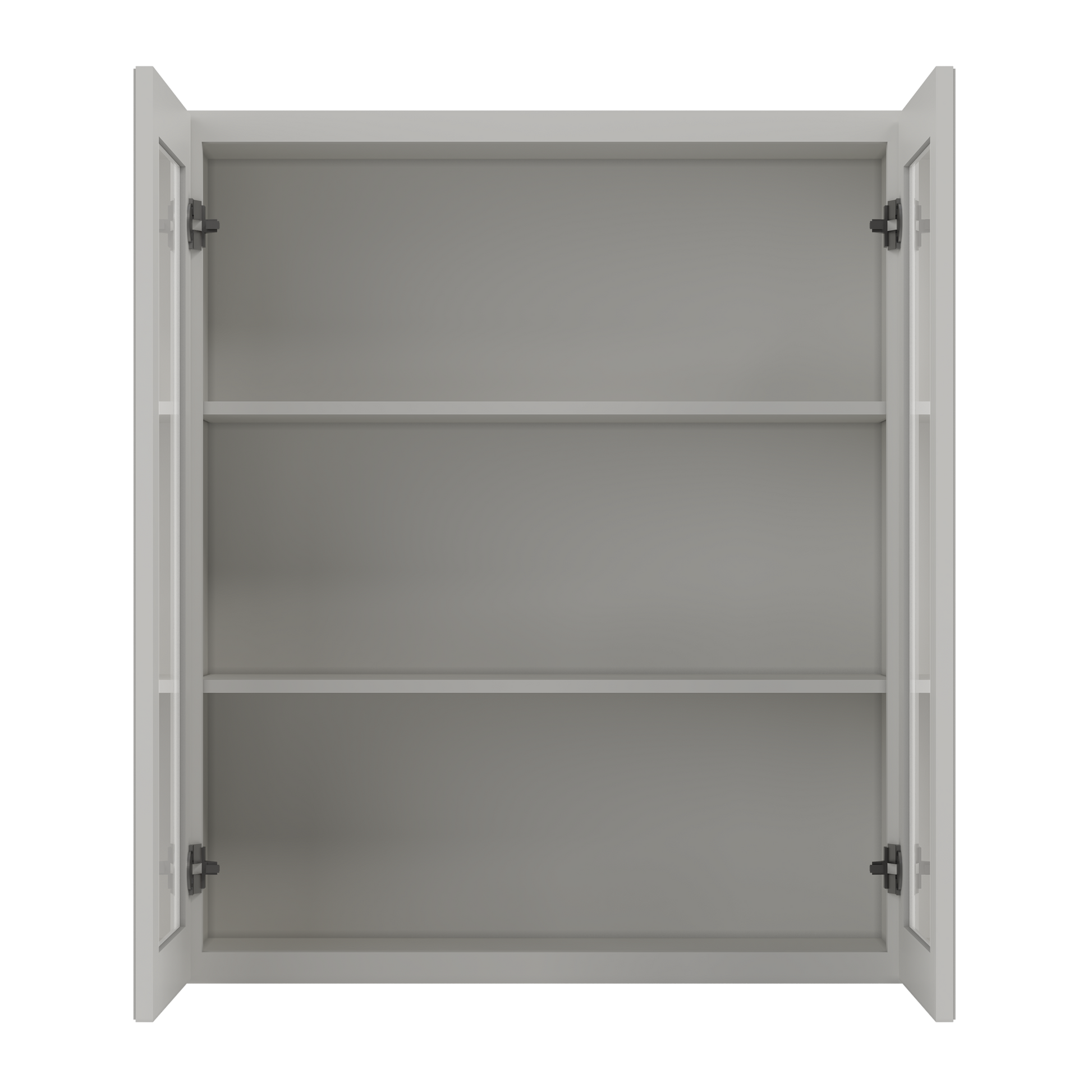 Frosted Glass Door Wall Kitchen Cabinet WMD3642 Milan Pearl 36 in. width 42 in. height 12 in. depth - Kitchen Cabinets