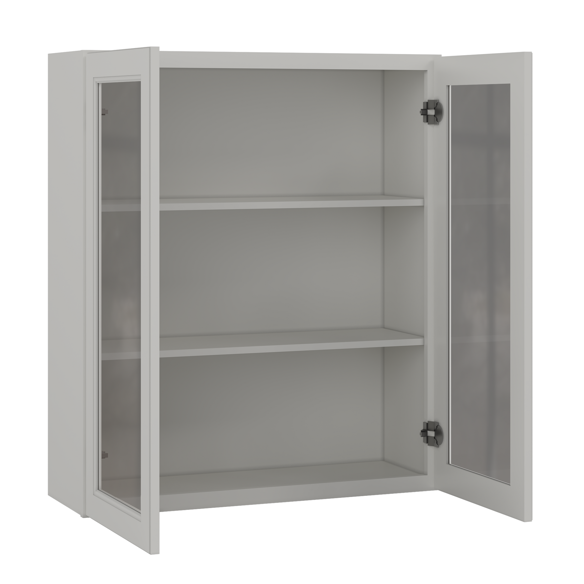 Frosted Glass Door Wall Kitchen Cabinet WMD3642 Milan Pearl 36 in. width 42 in. height 12 in. depth - Kitchen Cabinets