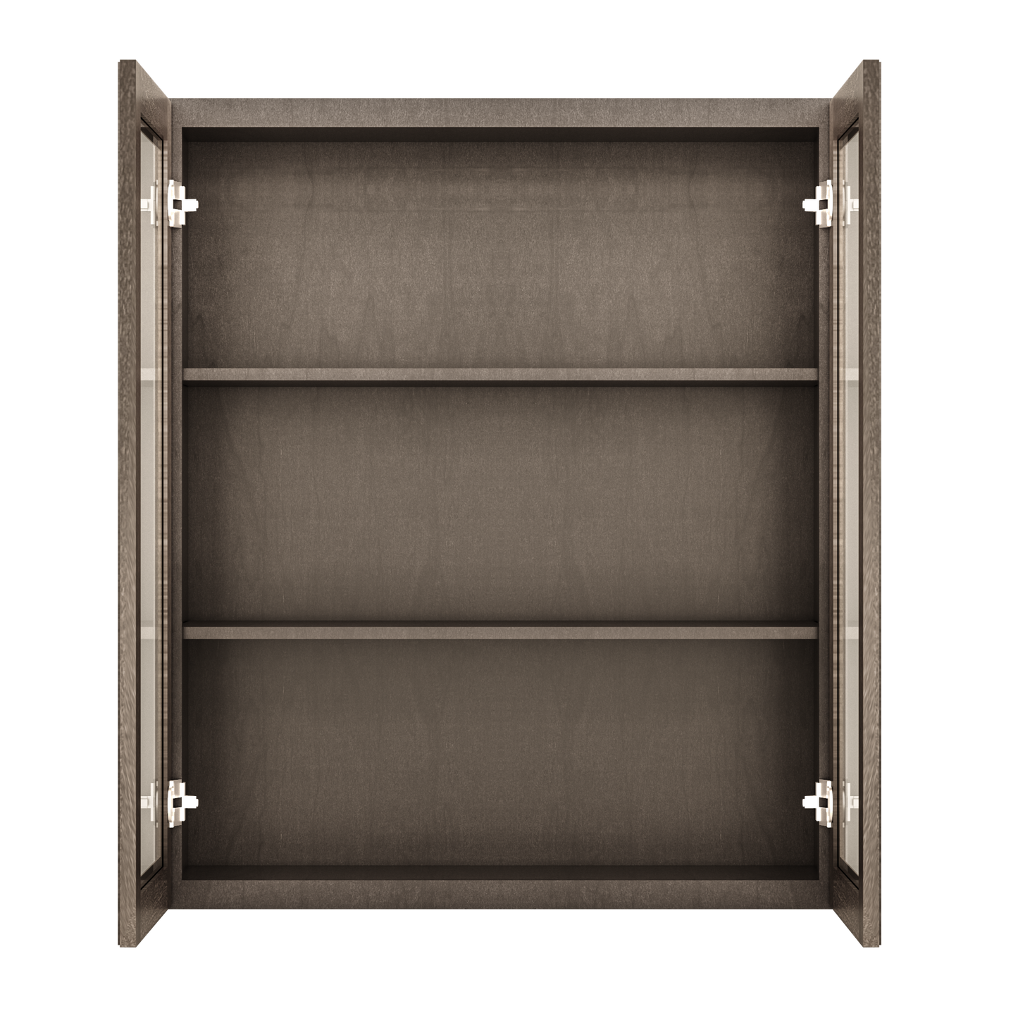 Frosted Glass Door Wall Kitchen Cabinet WMD3642 Milan Slate 36 in. width 42 in. height 12 in. depth - Kitchen Cabinets