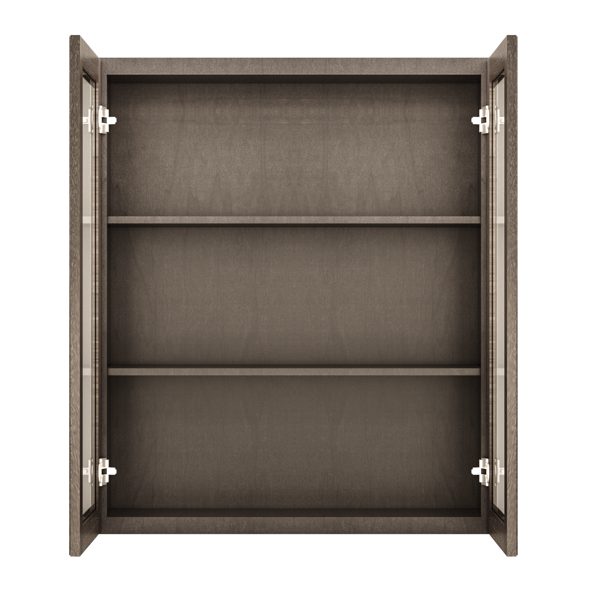 Frosted Glass Door Wall Kitchen Cabinet WMD3642 Milan Slate 36 in. width 42 in. height 12 in. depth - Kitchen Cabinets