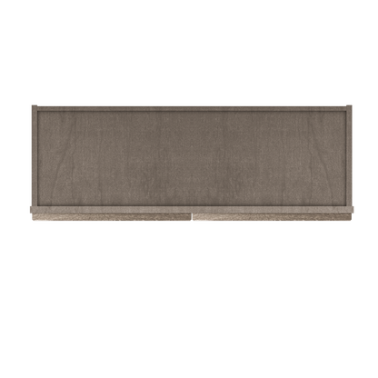 Frosted Glass Door Wall Kitchen Cabinet WMD3642 Milan Slate 36 in. width 42 in. height 12 in. depth - Kitchen Cabinets