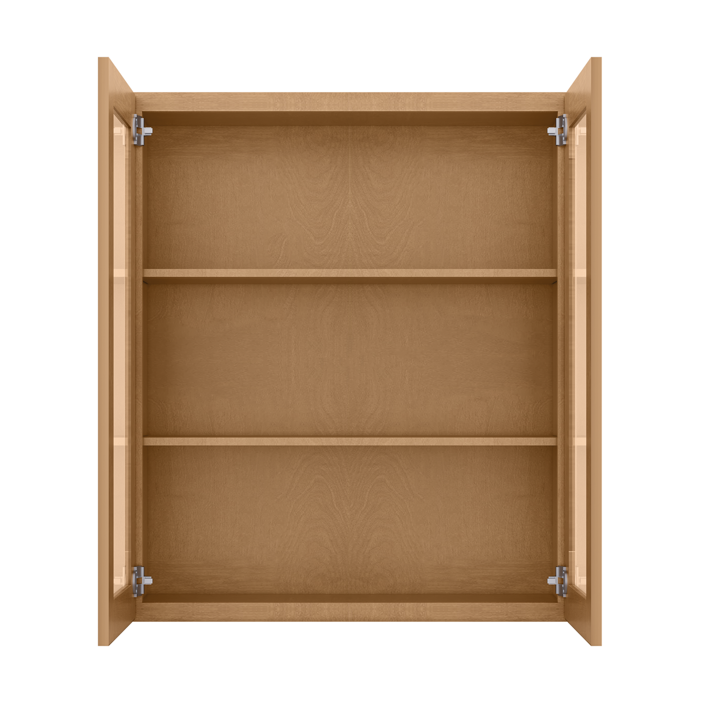 Frosted Glass Door Wall Kitchen Cabinet WMD3642 Shaker Toffee 36 in. width 42 in. height 12 in. depth - Kitchen Cabinets