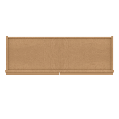 Frosted Glass Door Wall Kitchen Cabinet WMD3642 Shaker Toffee 36 in. width 42 in. height 12 in. depth - Kitchen Cabinets