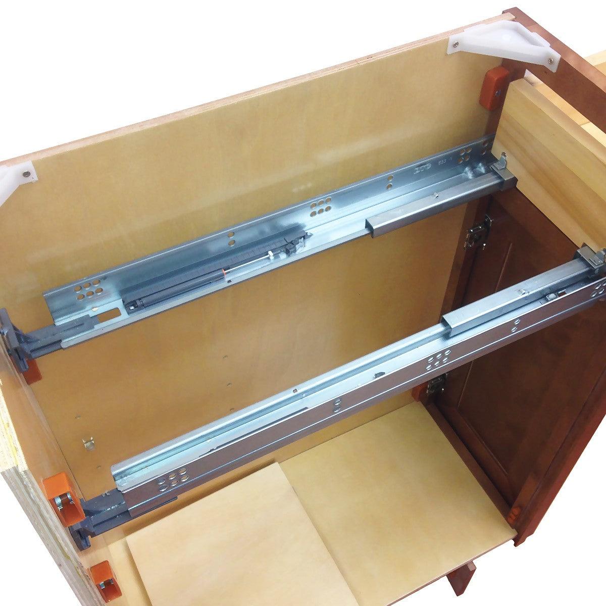 Full Extension Soft-Close Dovetail Drawer Upgrade for B33 Base Kitchen Cabinet - Kitchen Cabinets