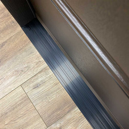 Hometown 36 in. x 80 in. 1/4 Lite Decorative Glass Stained Dark Walnut Prehung Fiberglass Exterior Door with Brickmold