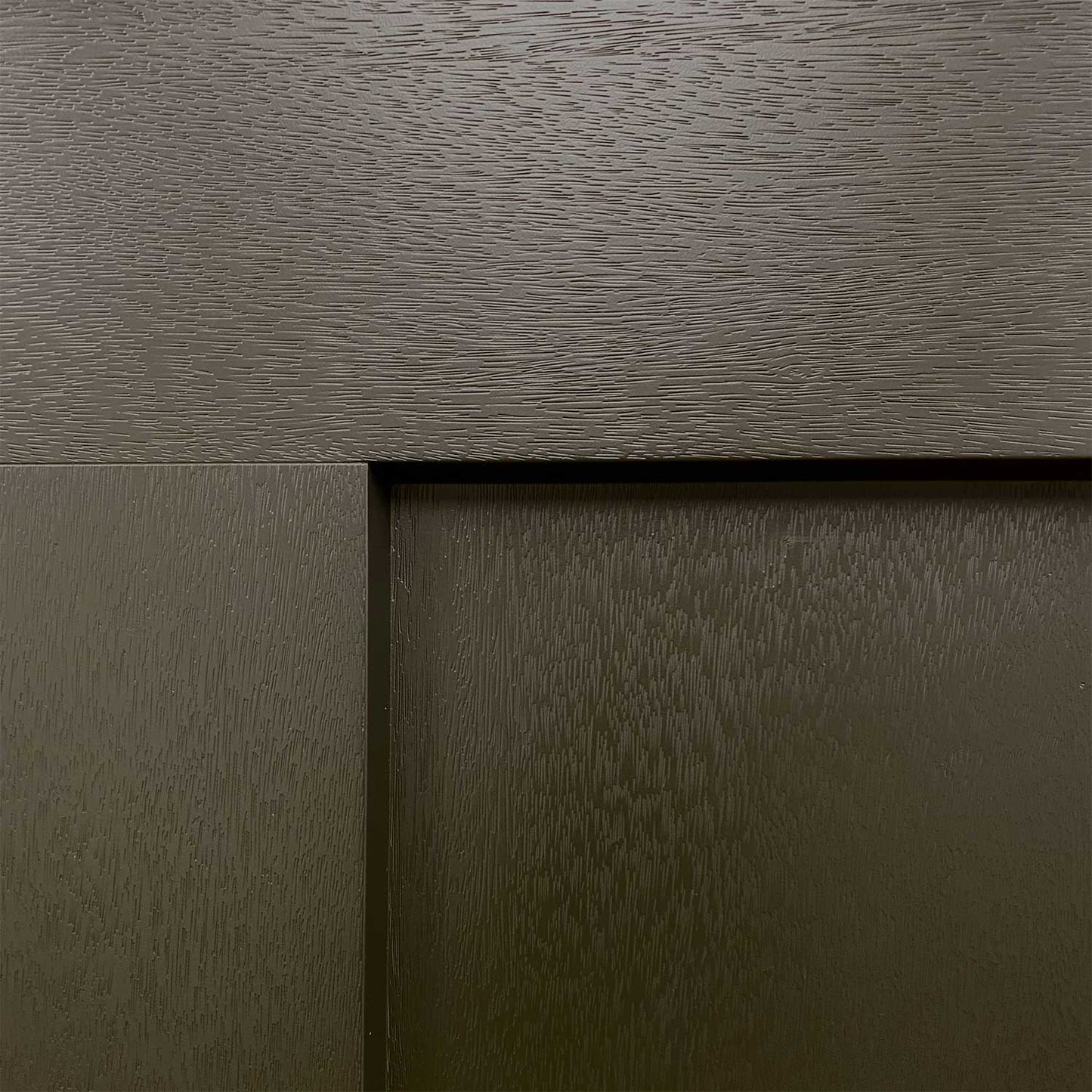 Jupiter 36 in. x 80 in. 3/4 Lite Decorative Glass Painted Black Prehung Fiberglass Exterior Door with Brickmold