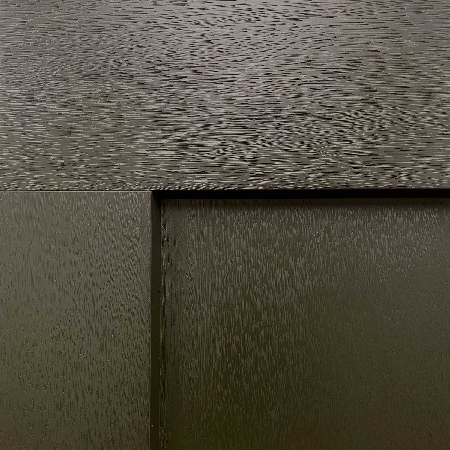 Jupiter 36 in. x 80 in. 3/4 Lite Decorative Glass Painted Black Prehung Fiberglass Exterior Door with Brickmold