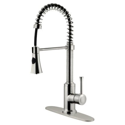 Kitchen Faucet LK9B With Shower Sprayer Brushed Nickel - Faucets