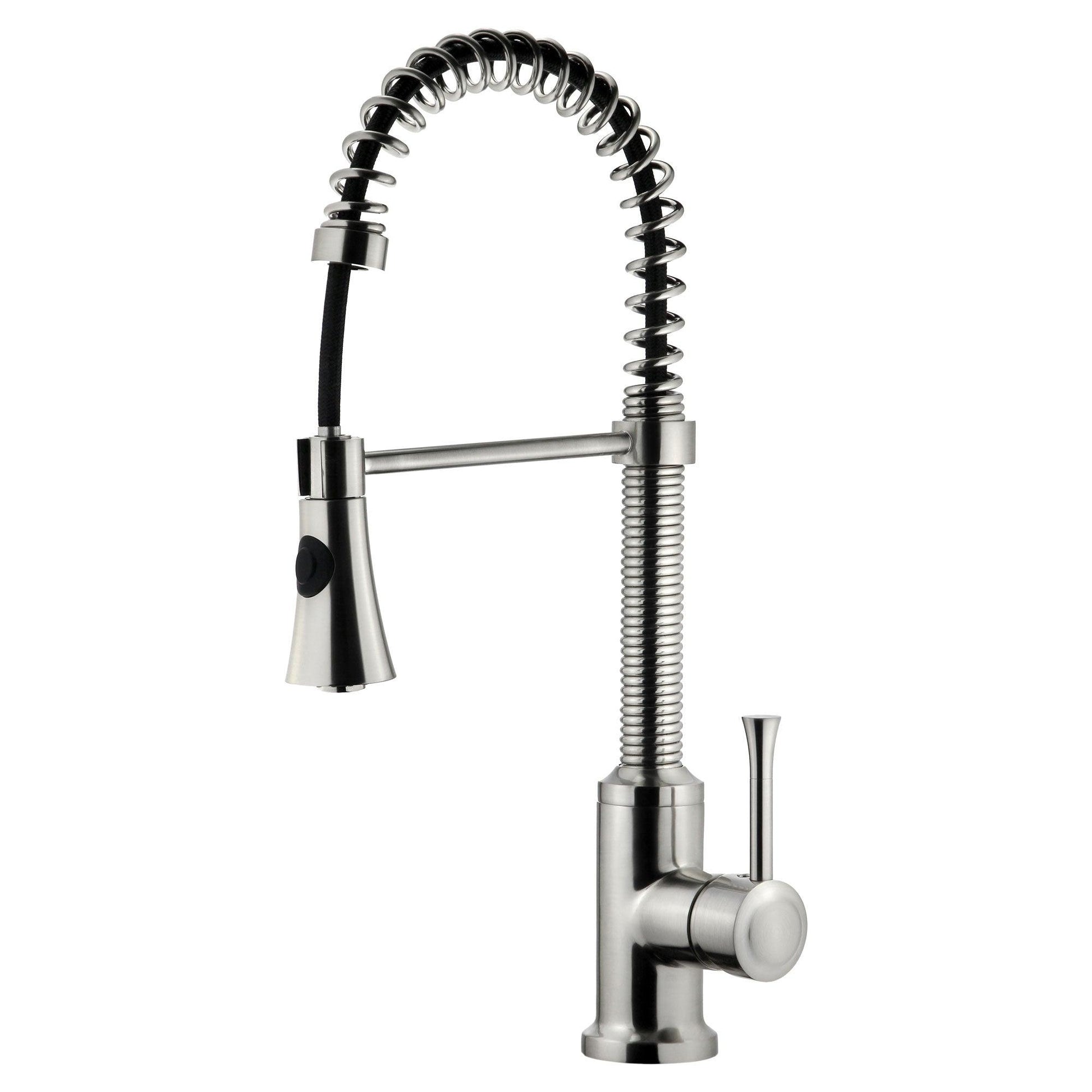 Kitchen Faucet LK9B With Shower Sprayer Brushed Nickel - Faucets
