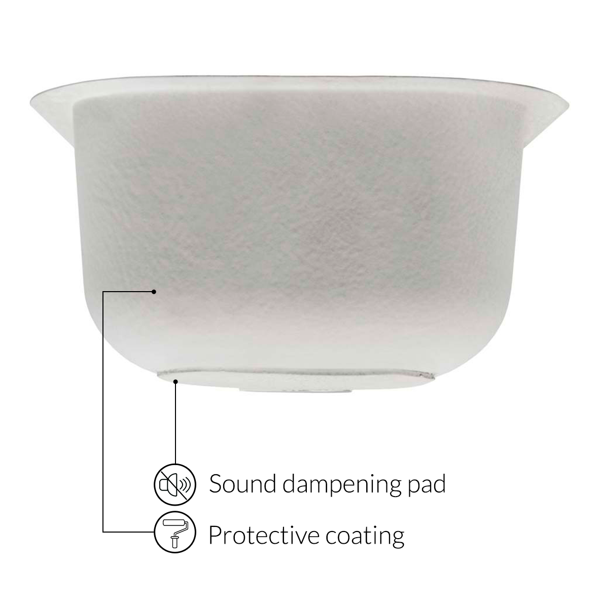 14 in Undermount Stainless Steel Single Bowl Bar or Prep Kitchen Sink with Rounded Edge L104