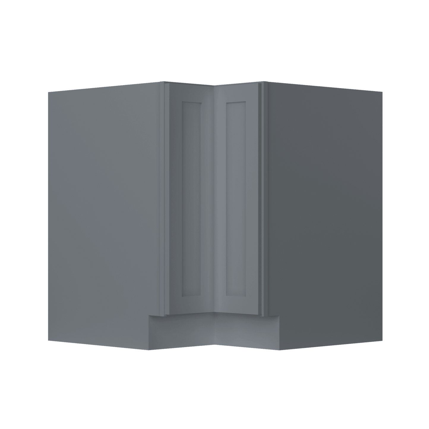 Lazy Suzan Base Kitchen Cabinet SCER33 Colonial Gray LessCare 34.5 in. height 33 in. depth - Kitchen Cabinets