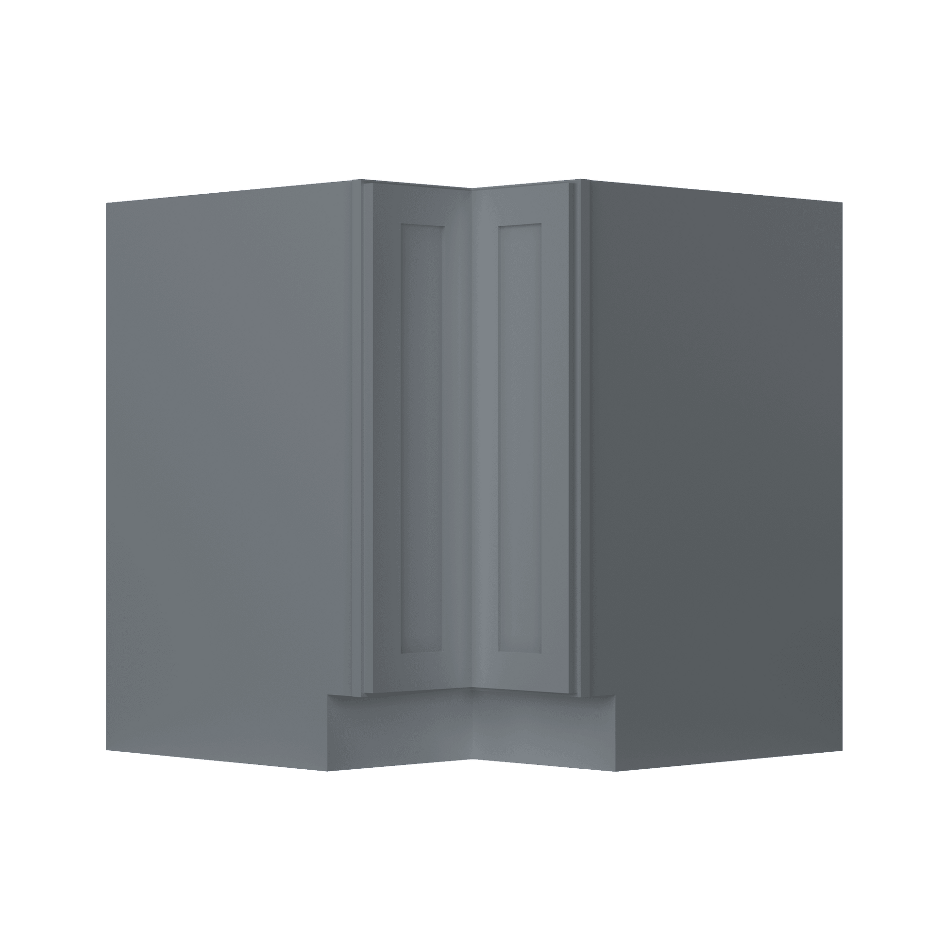 Lazy Suzan Base Kitchen Cabinet SCER33 Colonial Gray LessCare 34.5 in. height 33 in. depth - Kitchen Cabinets