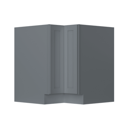 Lazy Suzan Base Kitchen Cabinet SCER33 Colonial Gray LessCare 34.5 in. height 33 in. depth - Kitchen Cabinets