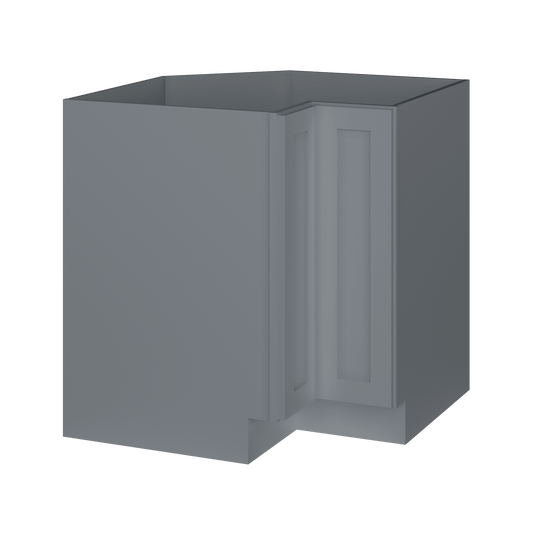 Lazy Suzan Base Kitchen Cabinet SCER33 Colonial Gray LessCare 34.5 in. height 33 in. depth - Kitchen Cabinets