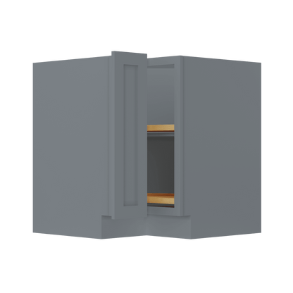Lazy Suzan Base Kitchen Cabinet SCER33 Colonial Gray LessCare 34.5 in. height 33 in. depth - Kitchen Cabinets