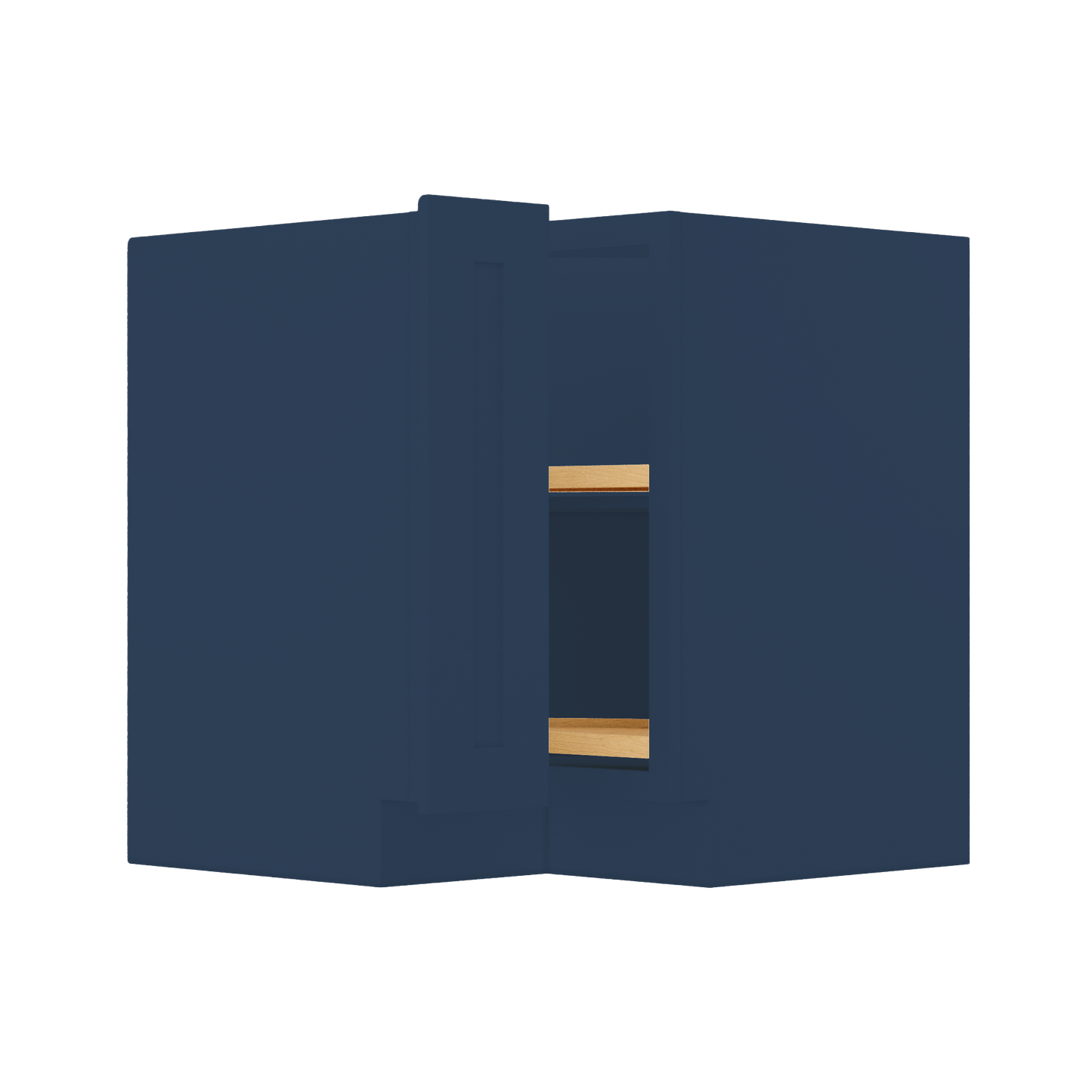 Lazy Suzan Base Kitchen Cabinet SCER33 Danbury Blue LessCare 34.5 in. height 33 in. depth - Kitchen Cabinets