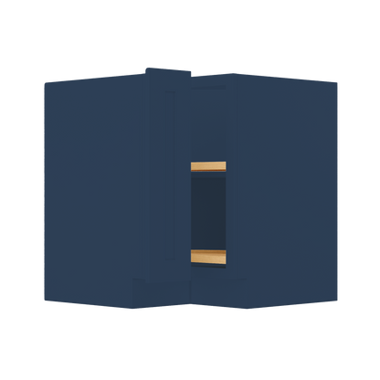 Lazy Suzan Base Kitchen Cabinet SCER33 Danbury Blue LessCare 34.5 in. height 33 in. depth - Kitchen Cabinets