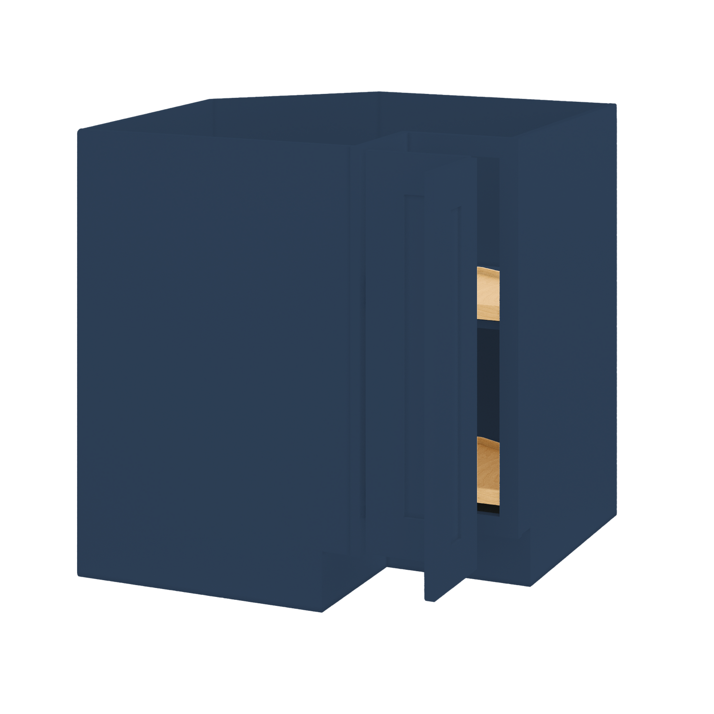 Lazy Suzan Base Kitchen Cabinet SCER33 Danbury Blue LessCare 34.5 in. height 33 in. depth - Kitchen Cabinets