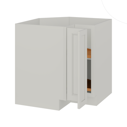 Lazy Suzan Base Kitchen Cabinet SCER33 Milan Pearl LessCare 34.5 in. height 33 in. depth - Kitchen Cabinets