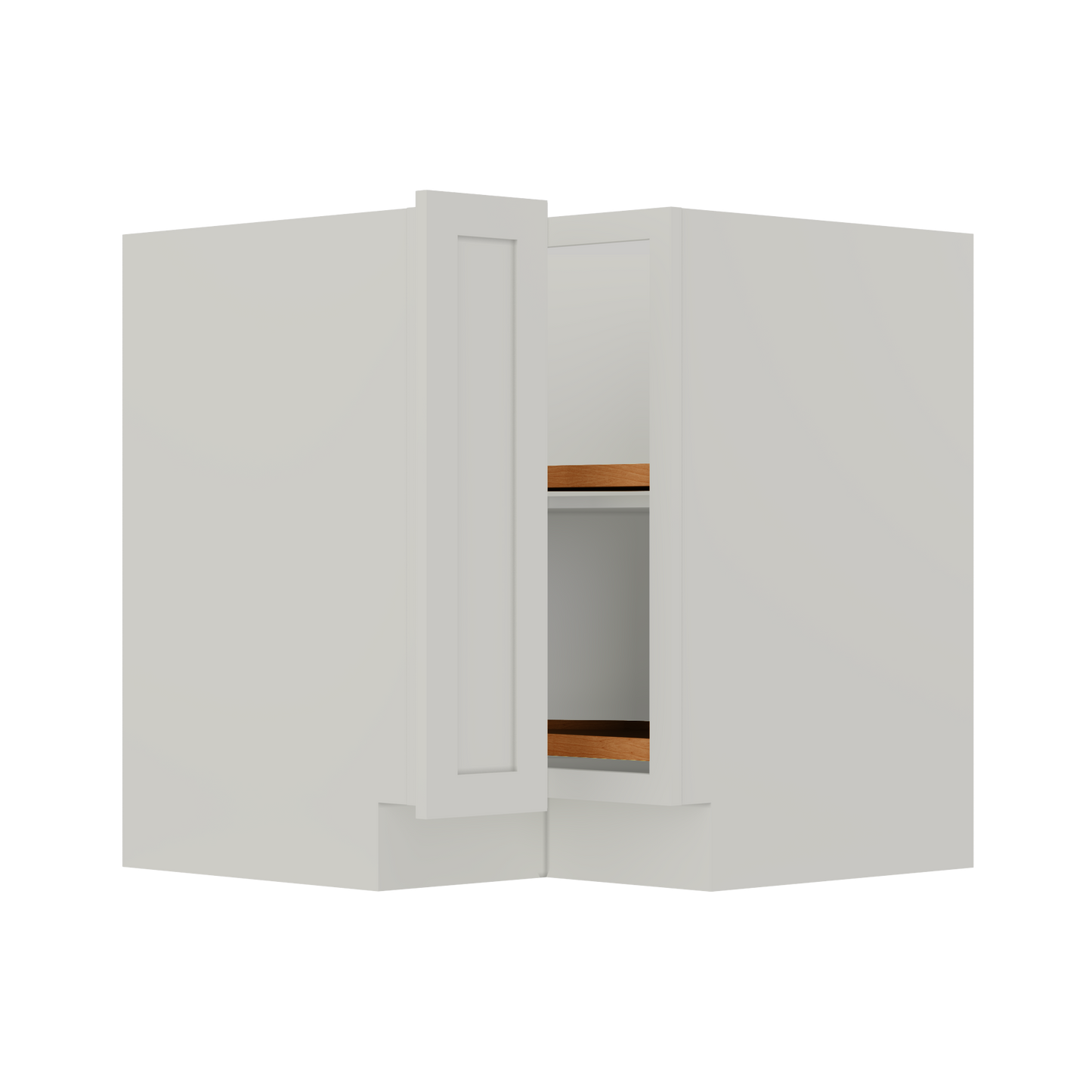 Lazy Suzan Base Kitchen Cabinet SCER33 Milan Pearl LessCare 34.5 in. height 33 in. depth - Kitchen Cabinets