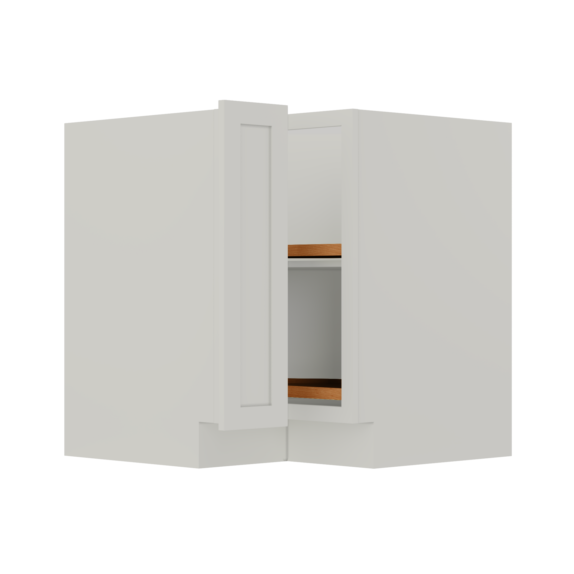 Lazy Suzan Base Kitchen Cabinet SCER33 Milan Pearl LessCare 34.5 in. height 33 in. depth - Kitchen Cabinets