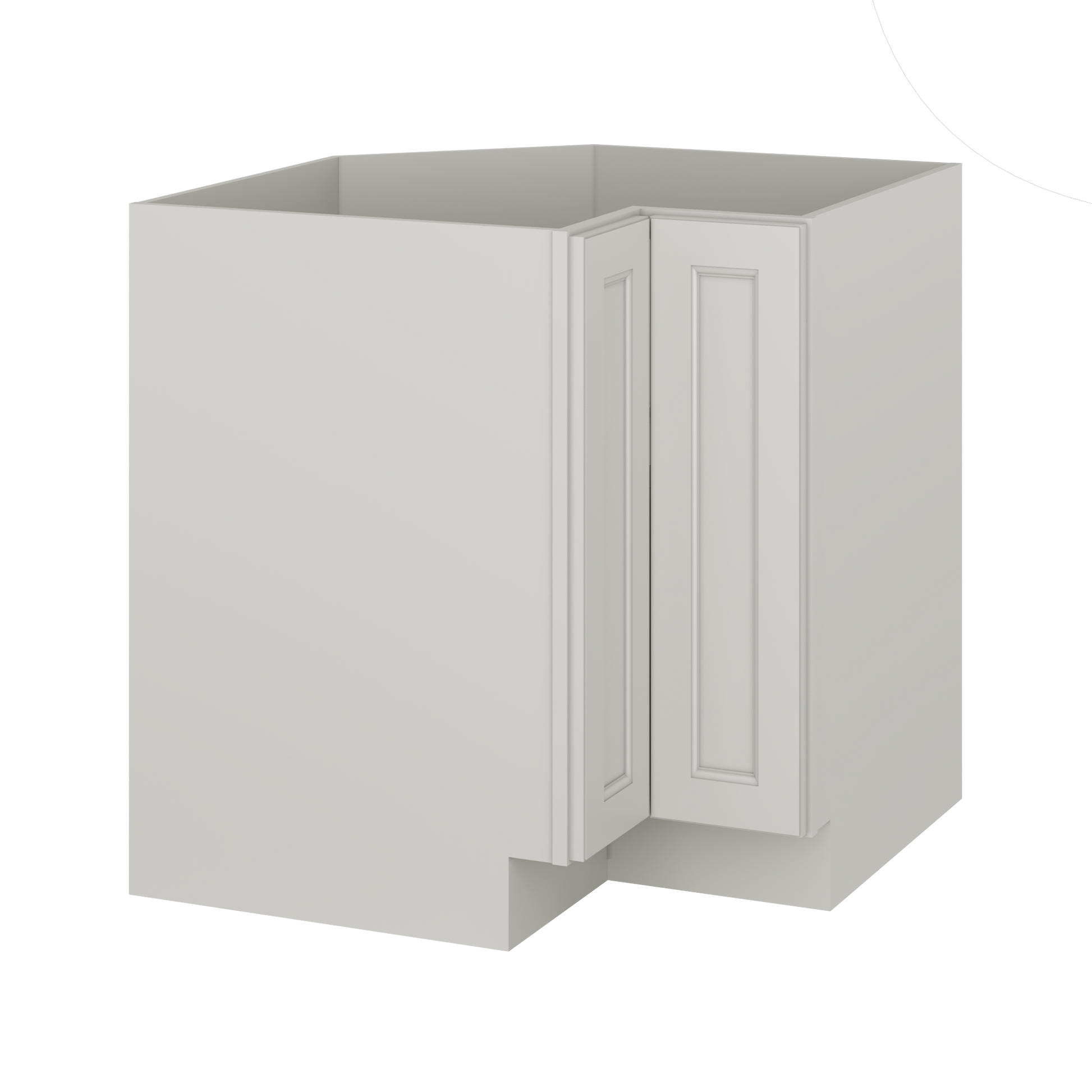 Lazy Suzan Base Kitchen Cabinet SCER33 Milan Pearl LessCare 34.5 in. height 33 in. depth - Kitchen Cabinets