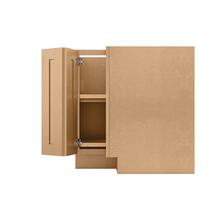 Lazy Suzan Base Kitchen Cabinet SCER33 Shaker Toffee 34.5 in. height 33 in. depth - Kitchen Cabinets